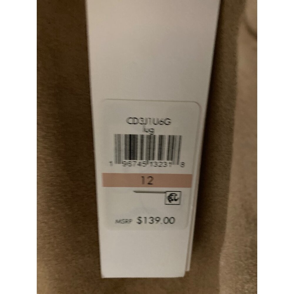 NWT Calvin Klein Women's Asymmetric Exposed-Zip Dress Brown Size 12 - Picture 5 of 8